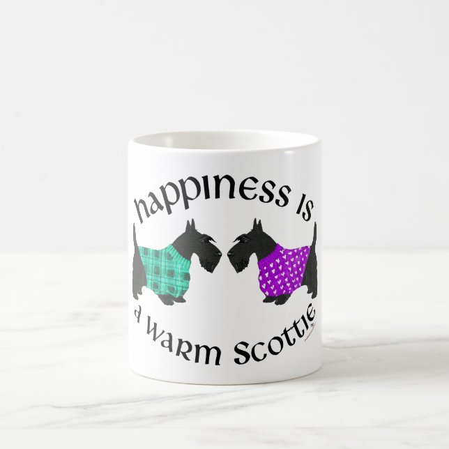 Scottish Terrier Happiness Coffee Mug (Center)