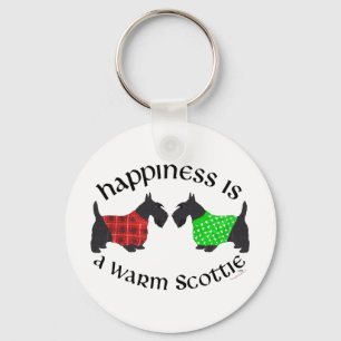 Scottish Terrier Happiness Key Ring
