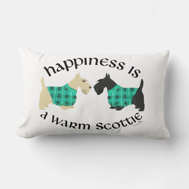 Scottish Terrier Happiness Pillow (Front)