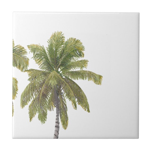 Scottish Terrier Hawaiian Design Tile (Front)