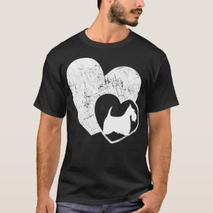 Scottish Terrier Heart Dog  T-Shirt