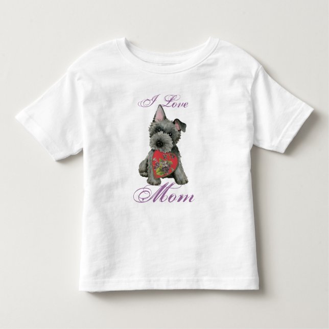Scottish Terrier Heart Mum Toddler T-shirt (Front)