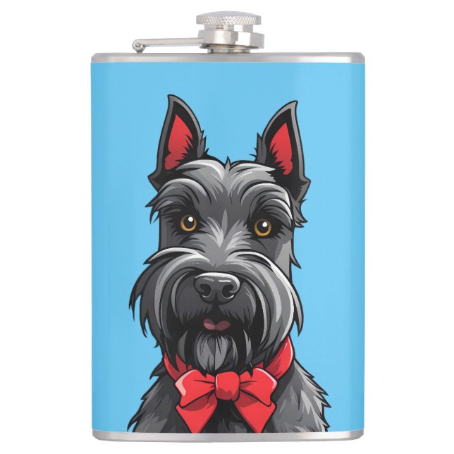 Scottish Terrier Hip Flask (Front)