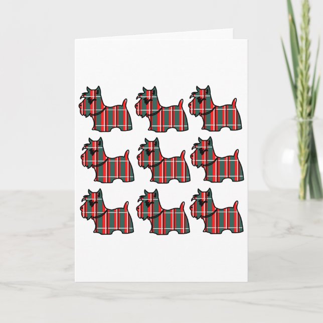 SCOTTISH TERRIER HOLIDAY CARD (Front)