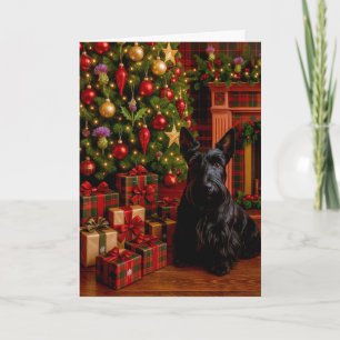 Scottish Terrier Holiday Card