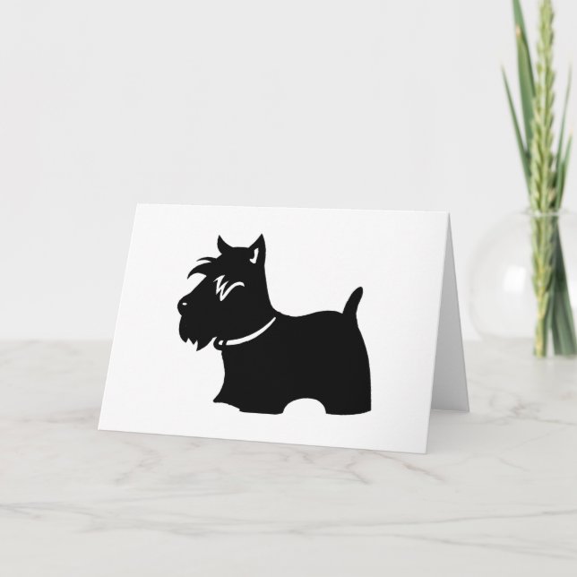 SCOTTISH TERRIER HOLIDAY CARD (Front)