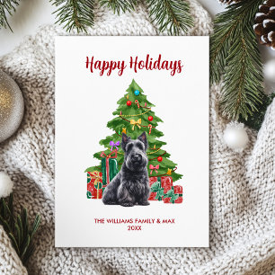 Scottish Terrier Holiday Card