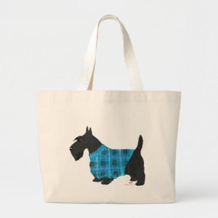 Scottish Terrier in a Sweater Large Tote Bag