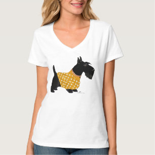 Scottish Terrier in Gold Sweater on