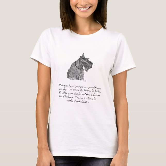 Scottish Terrier Keepsake - MALE T-Shirt (Front)