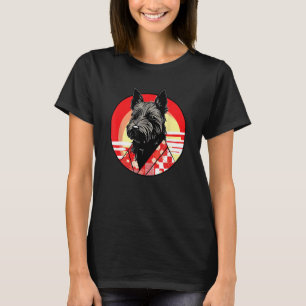 Scottish Terrier Kimono Funny Dog Japan T-Shirt