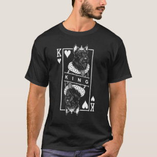 Scottish Terrier King Of Hearts Funny Dog Lover Po T-Shirt