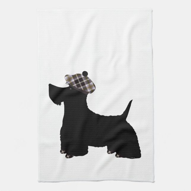 Scottish Terrier Kitchen Towel (Vertical)