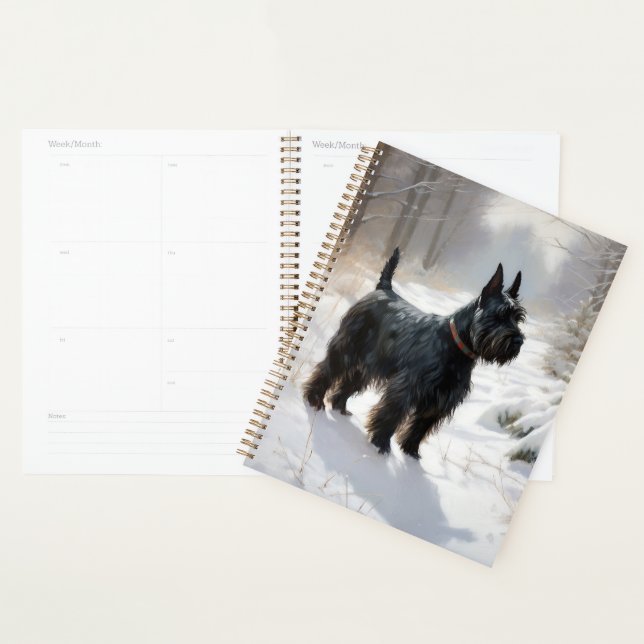 Scottish Terrier Let It Snow Christmas Planner (Display)