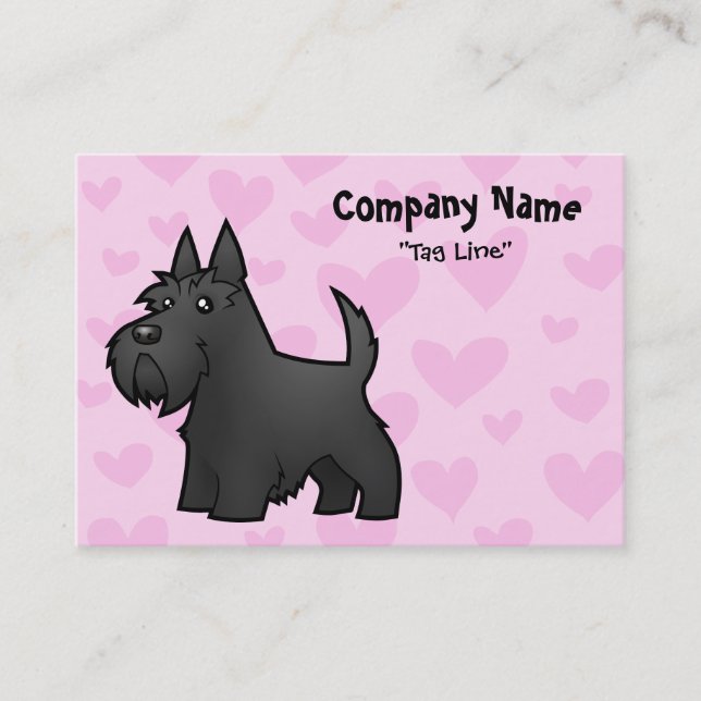 Scottish Terrier Love Business Card (Front)