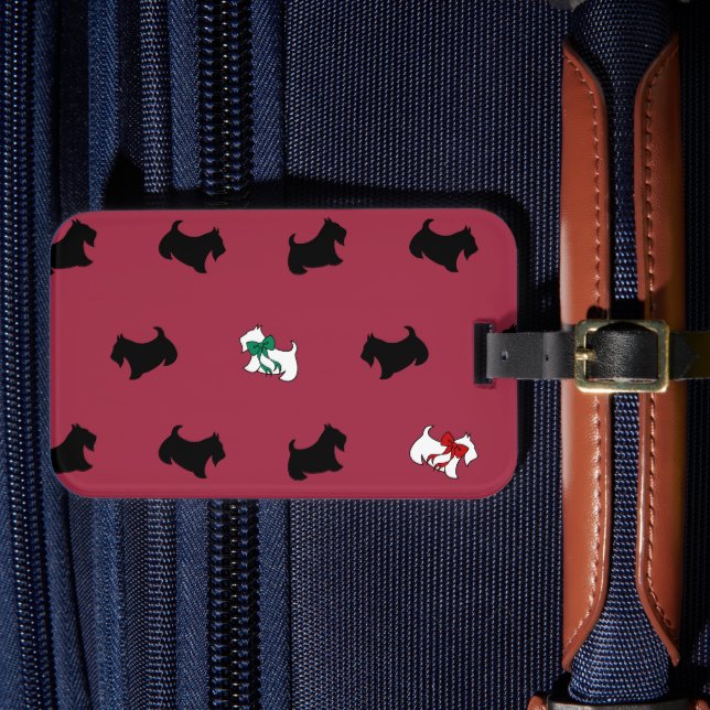 Scottish Terrier Luggage Tag (Front Insitu 4)