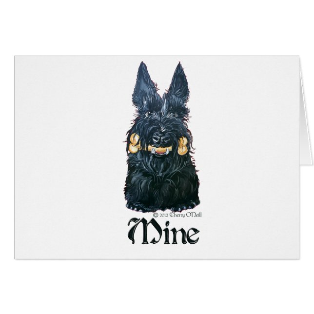 Scottish Terrier "Mine!" (Front Horizontal)