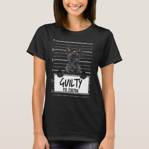 Scottish Terrier Mugshot Guilty Dog T-Shirt