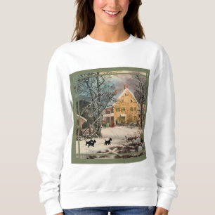 Scottish Terrier Old Fashioned Winter  Sweatshirt