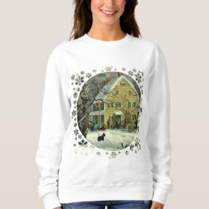 Scottish Terrier Old Fashioned Winter Sweatshirt