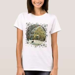 Scottish Terrier Old Fashioned Winter T-Shirt
