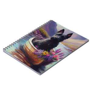 Scottish Terrier on a Paddle: A Scenic Adventure Notebook