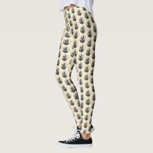 Scottish Terrier Painting - Cute Original Dog Art Leggings