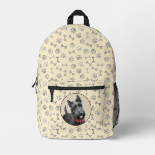 Scottish Terrier Painting - Cute Original Dog Art Printed Backpack