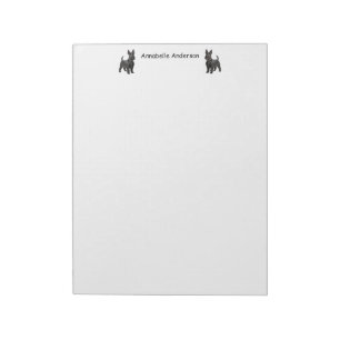 Scottish Terrier Personalise Notepad