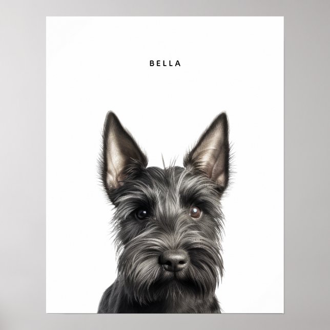 Scottish Terrier Personalised Print (Front)