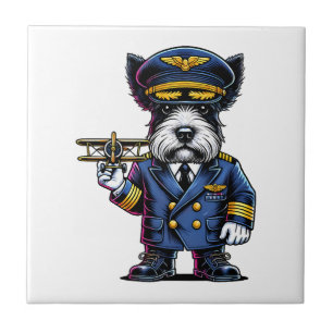 Scottish Terrier Pilot Tile