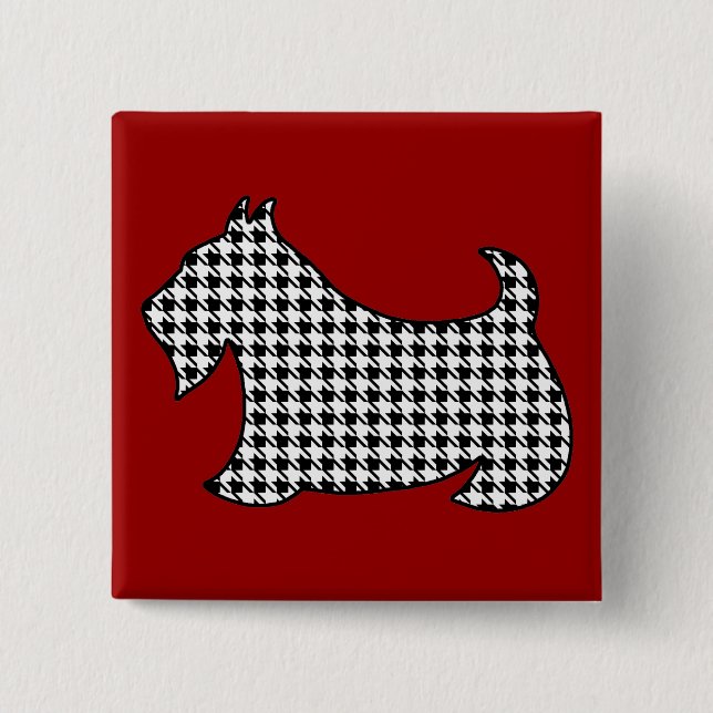Scottish Terrier Pin Button (Front)