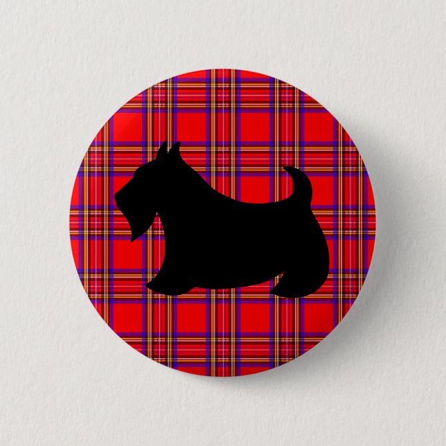 Scottish Terrier Pin Button (Front)