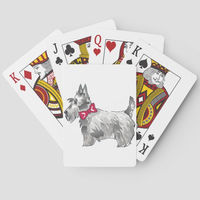 Scottish Terrier Playing Cards (Back)
