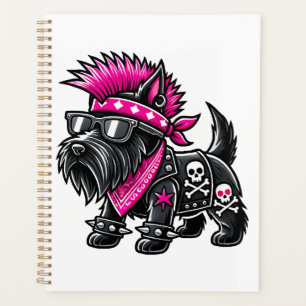 Scottish Terrier Punk Music Planner