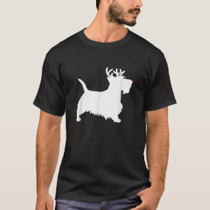 Scottish Terrier Reindeer Christmas Dog Scottie T-Shirt