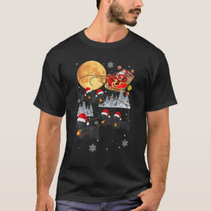 Scottish Terrier Reindeer Christmas Santa Riding D T-Shirt