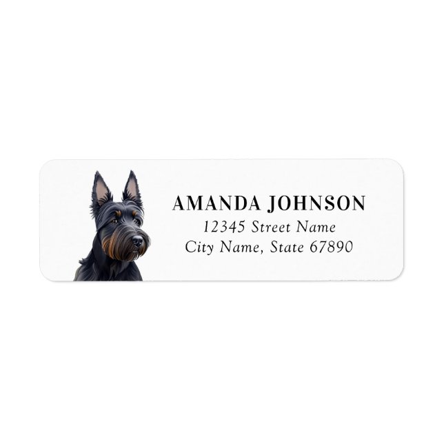 Scottish Terrier Return Address Labels (Front)