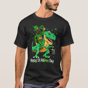 Scottish Terrier Riding Dinosaur Patricks Day Sham T-Shirt