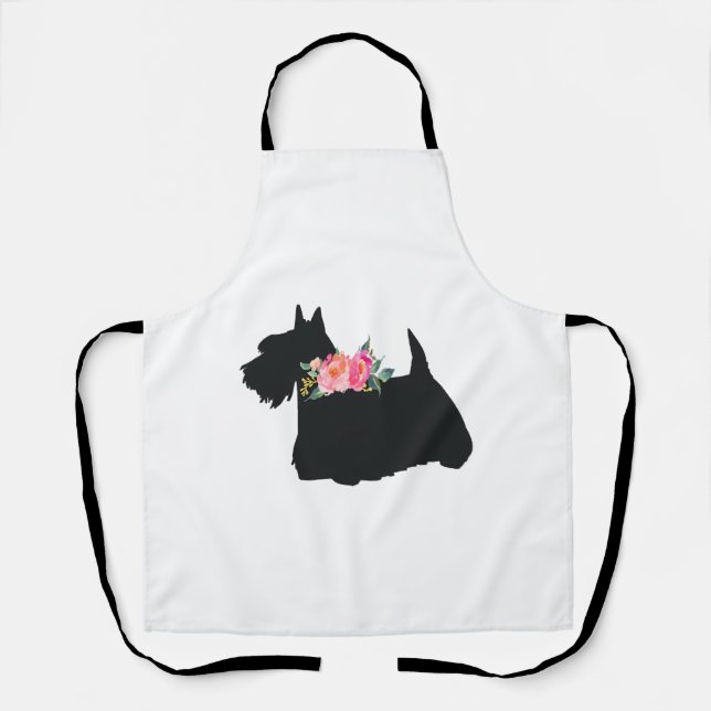 Scottish Terrier Scottie Dog Apron (Front)