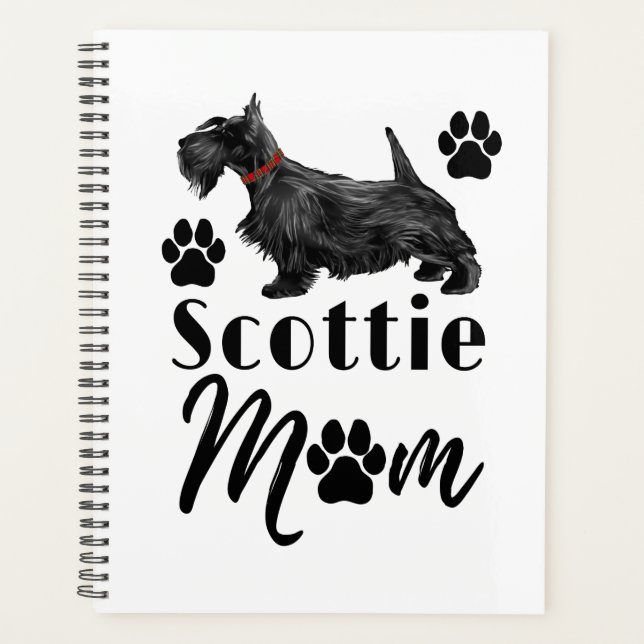 Scottish Terrier Scottie Dog Mum Planner (Front)