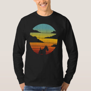 Scottish Terrier Scottie Retro Vintage 60s 70s Sun T-Shirt