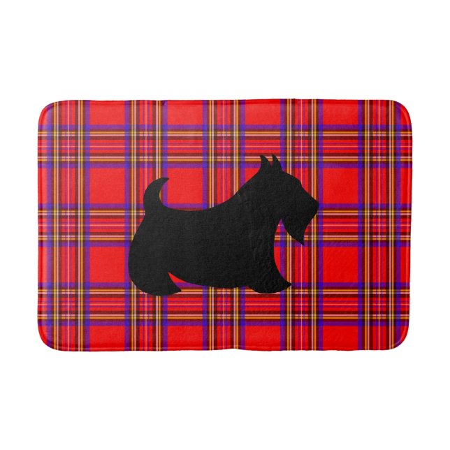 Scottish Terrier Scotty Dog Bath Mat Bathroom Rug (Front)