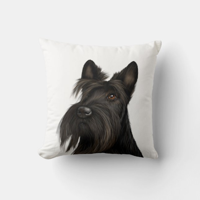 Scottish Terrier (Scotty Dog)  Cushion (Front)