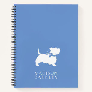 Scottish Terrier Scotty Dog Puppy Scottie Notebook