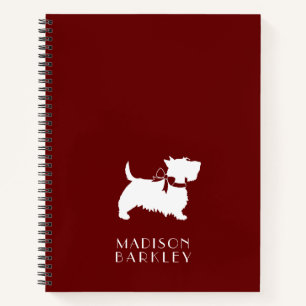 Scottish Terrier Scotty Dog Puppy Scottie Notebook