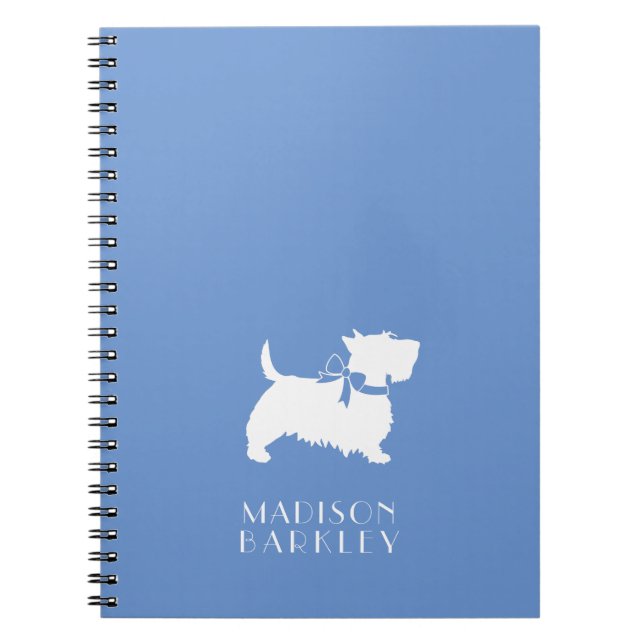 Scottish Terrier Scotty Dog Puppy Scottie Notebook (Front)