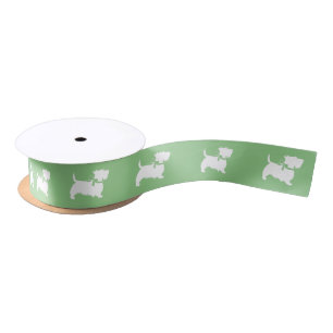 Scottish Terrier Scotty Dog Puppy Scottie Satin Ri Ribbon