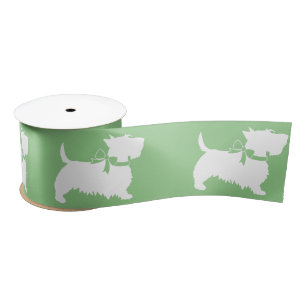 Scottish Terrier Scotty Dog Puppy Scottie Satin Ri Ribbon