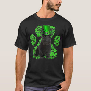 Scottish Terrier Shamrock Paw Clovers St Patrick's T-Shirt